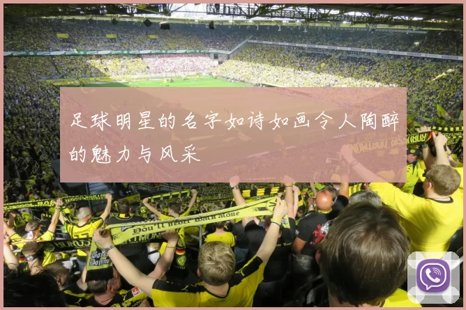 足球明星的名字如诗如画令人陶醉的魅力与风采